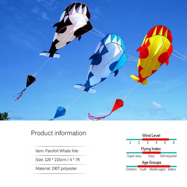 3d kite frameless huge whale soft kite outdoor sports toy parafoil children kids funny kites easy to fly power kite 2020
3d kite frameless huge whale soft kite outdoor sports toy parafoil children kids funny kites easy to fly power kite 2020