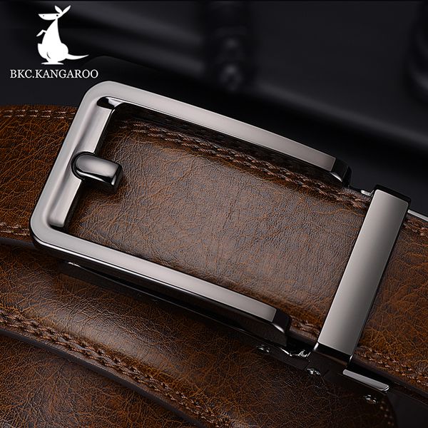 bkc.kangaroo men belt genuine leather luxury brand automatic buckle browm belts formal pin belt for man 130cm gift t200615, Black;brown
bkc.kangaroo men belt genuine leather luxury brand automatic buckle browm belts formal pin belt for man 130cm gift t200615, Black;brown