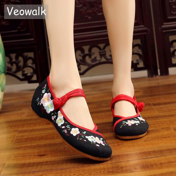 veowalk chrysanthemum embroidered women canvas mary jane flats shoes ladies comfortable cotton working ballerinas for teachers, Black
veowalk chrysanthemum embroidered women canvas mary jane flats shoes ladies comfortable cotton working ballerinas for teachers, Black