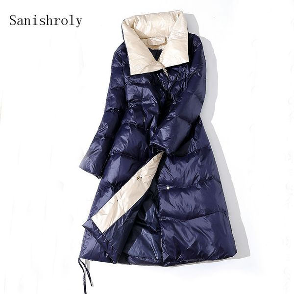 sanishroly women long down coat parka autumn winter female thin white duck down jacket stand collar outwears plus size s749, Black
sanishroly women long down coat parka autumn winter female thin white duck down jacket stand collar outwears plus size s749, Black