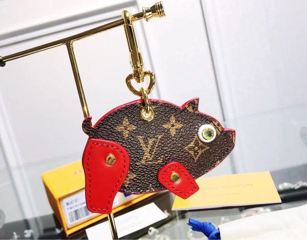 louis vuitton keychain высокое качество кожа свинья брелок ювелирные изделия из нержавеющей стали с натуральная кожа брелок горячая продажа, Silver
