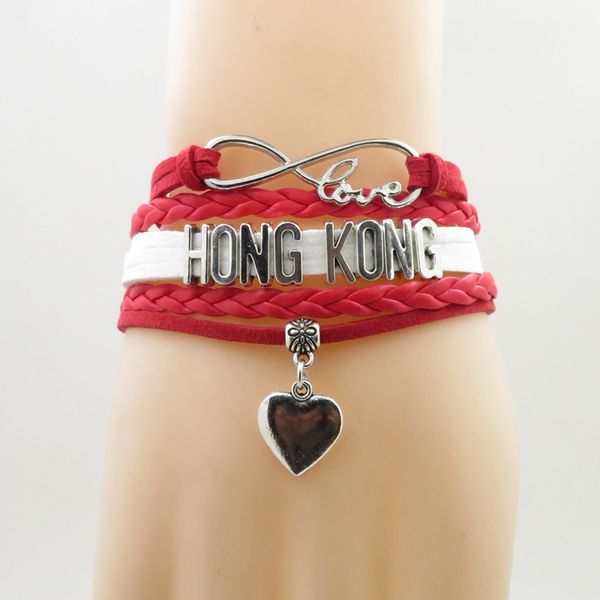 infinity love hong kong bracelet heart charm hong kong flag bracelets & bangles for woman and man jewelry, Golden;silver
infinity love hong kong bracelet heart charm hong kong flag bracelets & bangles for woman and man jewelry, Golden;silver