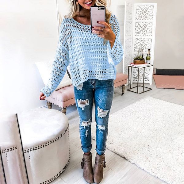 2019 summer autumn women hollow out sweater femme casual loose batwing sleeve slash neck pullovers sj3063, White;black
2019 summer autumn women hollow out sweater femme casual loose batwing sleeve slash neck pullovers sj3063, White;black