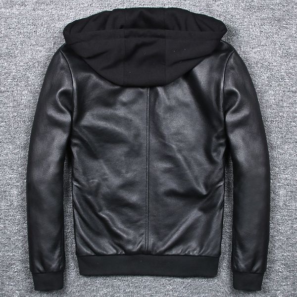 осень slim fit с капюшоном из натуральной кожи куртка мужская на молнии стенд воротник повседневный плюс размер 5xl овчина натуральная кожа, Black
осень slim fit с капюшоном из натуральной кожи куртка мужская на молнии стенд воротник повседневный плюс размер 5xl овчина натуральная кожа, Black