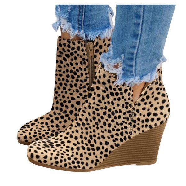 leopard boots women fall winter 2020 fashion new wedges women shoes zipper ankle boots short bootie chaussures footstep, Black
leopard boots women fall winter 2020 fashion new wedges women shoes zipper ankle boots short bootie chaussures footstep, Black