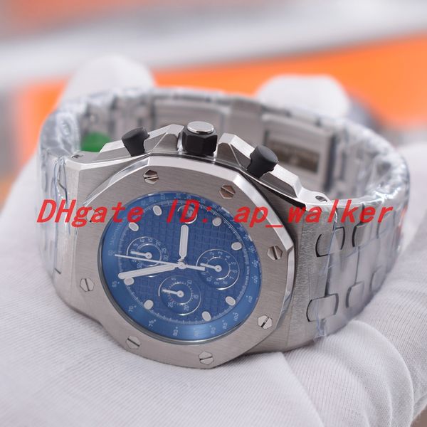 Новый лимитированный выпуск Blue face Heavy All steel Металлический ремешок мужские часы 42mm
Новый лимитированный выпуск Blue face Heavy All steel Металлический ремешок мужские часы 42mm