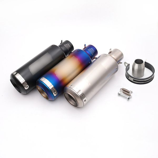 universal 51 61 mm motorcycle exhaust muffler pipe stainless steel escape with removable db killer for dirt bike street bike atv
universal 51 61 mm motorcycle exhaust muffler pipe stainless steel escape with removable db killer for dirt bike street bike atv