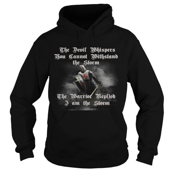 knights templar sweatshirt warrior armor i am the storm hoodie, Black 
knights templar sweatshirt warrior armor i am the storm hoodie, Black
