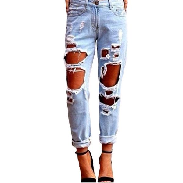2018 fashion women jeans with hole ripped autumn mid waist skinny jeans casual party club plus size loose woman jean, Blue
2018 fashion women jeans with hole ripped autumn mid waist skinny jeans casual party club plus size loose woman jean, Blue
