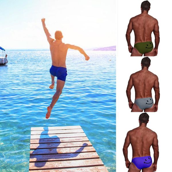 men swim briefs cartoon smiling face printed low waist elastic cotton beach trunks swimwear swimsuit comfortable
men swim briefs cartoon smiling face printed low waist elastic cotton beach trunks swimwear swimsuit comfortable