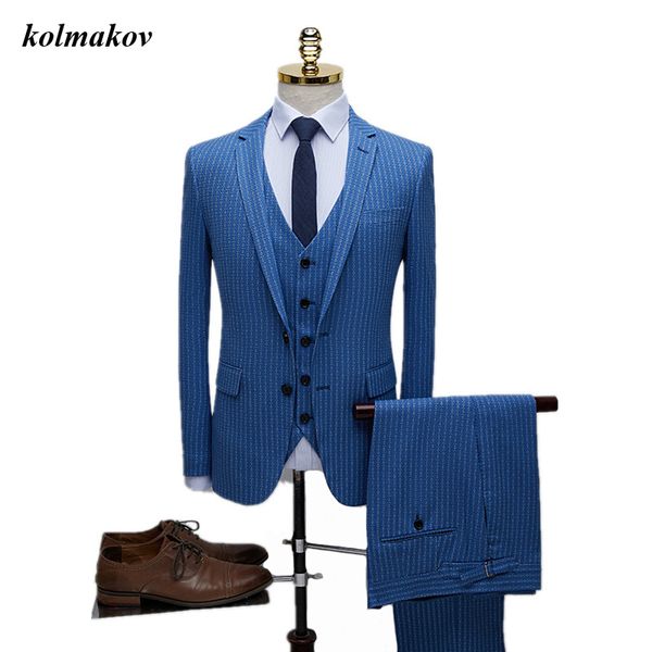 2020 new arrival style men high-end boutique wedding dress suits business casual stripe men's slim three-pieces suits blazers, White;black
2020 new arrival style men high-end boutique wedding dress suits business casual stripe men's slim three-pieces suits blazers, White;black