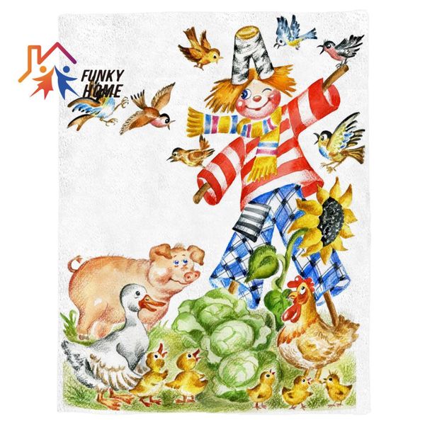 funkyhome customized throw blanket scarecrow pastoral style printed fleece blanket for beds home textile blankets
funkyhome customized throw blanket scarecrow pastoral style printed fleece blanket for beds home textile blankets