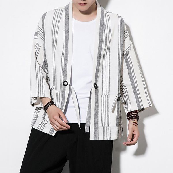 men's coat tang retro striped japanese kimono jacket baggy cardigan kungfu coat casual loose long sleeve shirts, Black;brown
men's coat tang retro striped japanese kimono jacket baggy cardigan kungfu coat casual loose long sleeve shirts, Black;brown
