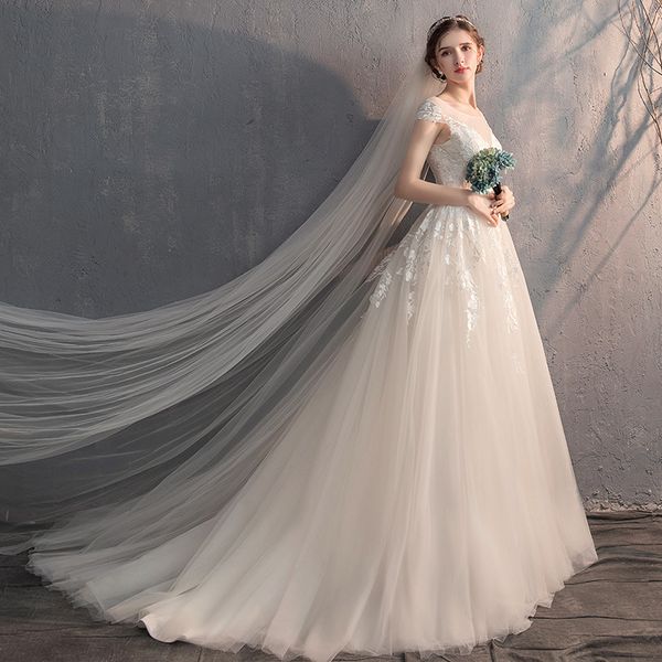boho beach wedding gowns latest scoop neck a-line long sweep train lace wedding dresses button back appliques beaded bridal, White
boho beach wedding gowns latest scoop neck a-line long sweep train lace wedding dresses button back appliques beaded bridal, White