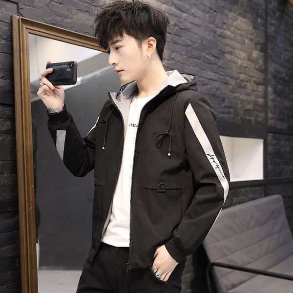 2019 autumn clothing new style men's coat korean-style casual jacket men's large size embroidered jacket, Black;brown
2019 autumn clothing new style men's coat korean-style casual jacket men's large size embroidered jacket, Black;brown