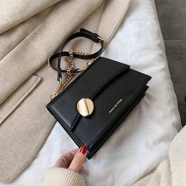 2020 new women's bag solid color pu shoulder messenger bag fashion casual women black ladies chain
2020 new women's bag solid color pu shoulder messenger bag fashion casual women black ladies chain