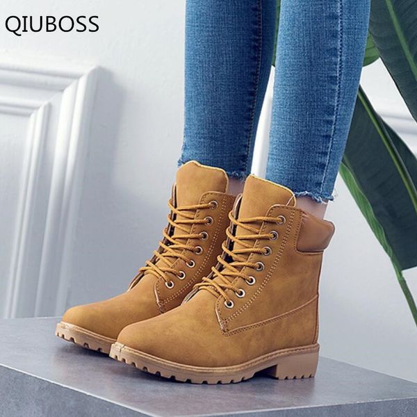 qiuboss 2018 fashion leather women boots winter shoes lace up ankle boots for women short plush female snow q457, Black
qiuboss 2018 fashion leather women boots winter shoes lace up ankle boots for women short plush female snow q457, Black