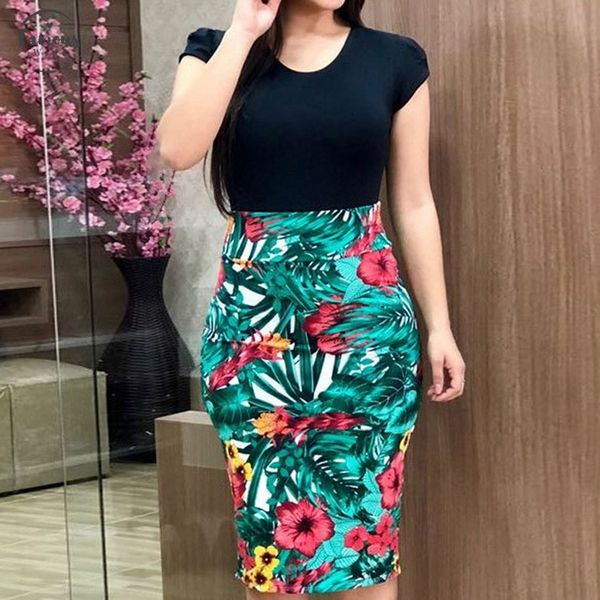women 2019 formal stretch pencil work dresses summer short sleeve office bodycon party dress casual printed midi designer clothes, Black;gray
women 2019 formal stretch pencil work dresses summer short sleeve office bodycon party dress casual printed midi designer clothes, Black;gray