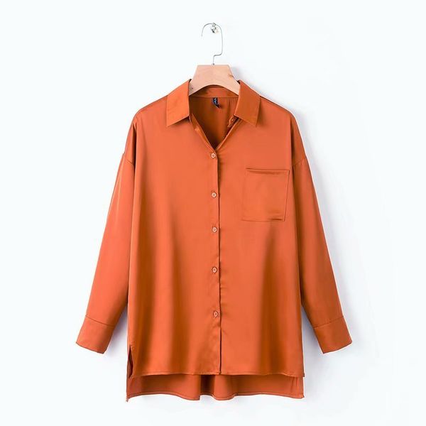 fashion women xd45-1917 european and american fashion pocket jewelry texture shirt, White
fashion women xd45-1917 european and american fashion pocket jewelry texture shirt, White