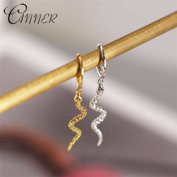 canner women's punk style animal snake earrings 100% 925 sterling silver earrings gold silver snakelike pendant stud earrings, Golden
canner women's punk style animal snake earrings 100% 925 sterling silver earrings gold silver snakelike pendant stud earrings, Golden
