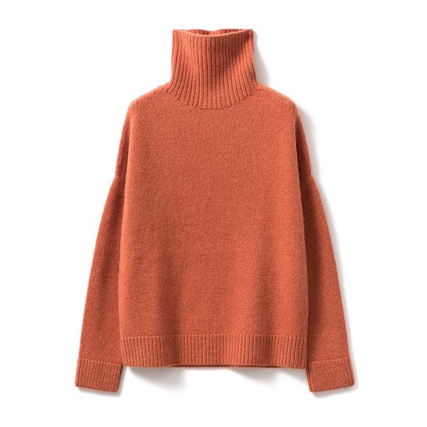 fall winter 2019 orange color drop shoulder turtleneck warm cashmere sweater women, White;black
fall winter 2019 orange color drop shoulder turtleneck warm cashmere sweater women, White;black