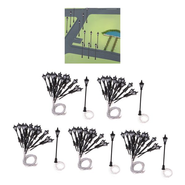 100pcs model miniature street lights n scale leds garden lights 1:150