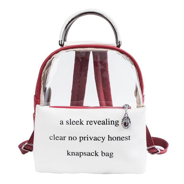printing letter clear transparent backpack jelly candy color schoolbag for teenage girls leather women student fashion book ba
printing letter clear transparent backpack jelly candy color schoolbag for teenage girls leather women student fashion book ba
