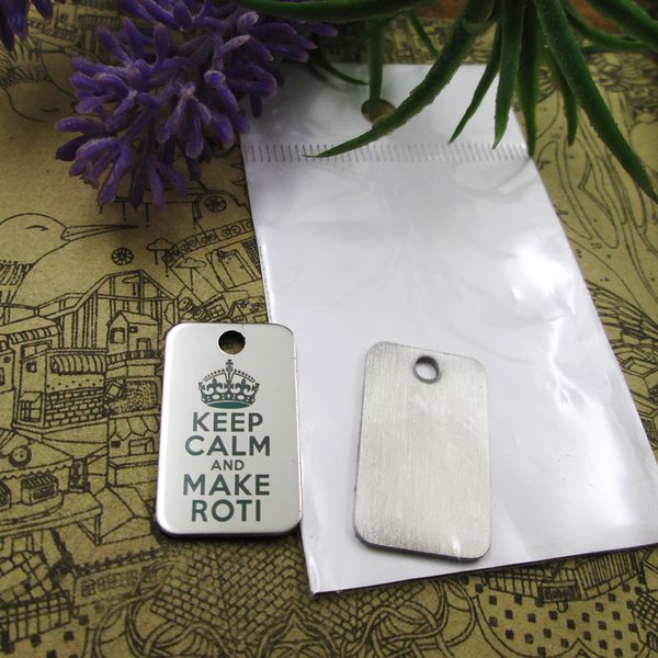 40pcs--"keep calm and make roti"stainless steel charms more style for choosing diy charms pendants for necklace, Bronze;silver
40pcs--"keep calm and make roti"stainless steel charms more style for choosing diy charms pendants for necklace, Bronze;silver