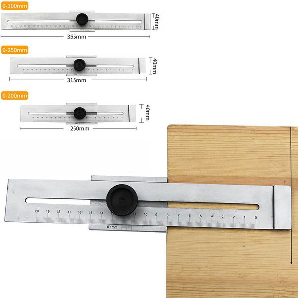 200-300mm woodworking scribe ruler t-type marker ruler line drawing marking gauge diy measuring tool high quality
200-300mm woodworking scribe ruler t-type marker ruler line drawing marking gauge diy measuring tool high quality