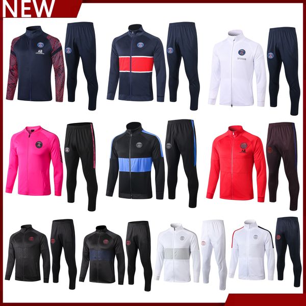 2019 2020 2021 paris football jacket long-sleeved zipper football sportswear football training suit full zip trousers sports training suit, Black
2019 2020 2021 paris football jacket long-sleeved zipper football sportswear football training suit full zip trousers sports training suit, Black