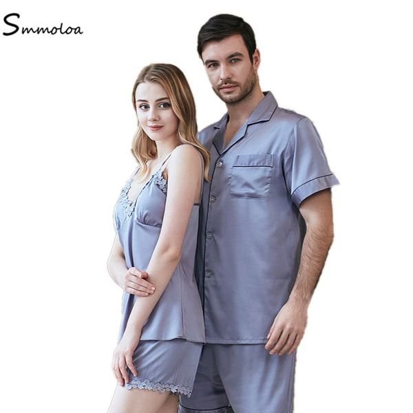 smmoloa sleepwear v neck satin silk lace pajamas casual lover pyjamas fashion new, Blue;gray
smmoloa sleepwear v neck satin silk lace pajamas casual lover pyjamas fashion new, Blue;gray