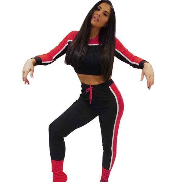 fashion women splice color two piece set o-neck long sleeve autumn tracksuit ensemble femme slim long pants sportswear suit, Gray
fashion women splice color two piece set o-neck long sleeve autumn tracksuit ensemble femme slim long pants sportswear suit, Gray