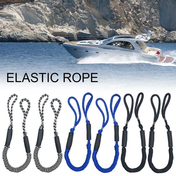 

2pcs dock lines mooring rope elastic rope bungee bungee cords for boat jet ski kayak pontoon pwc boat buffer accessories