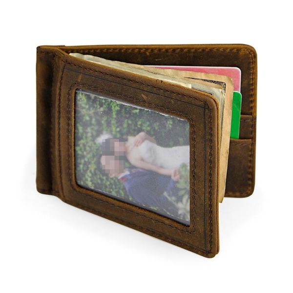male genuine leather design fashion slim wallet front pocket magnet money clip mini bill purse for men 1099, Black
male genuine leather design fashion slim wallet front pocket magnet money clip mini bill purse for men 1099, Black