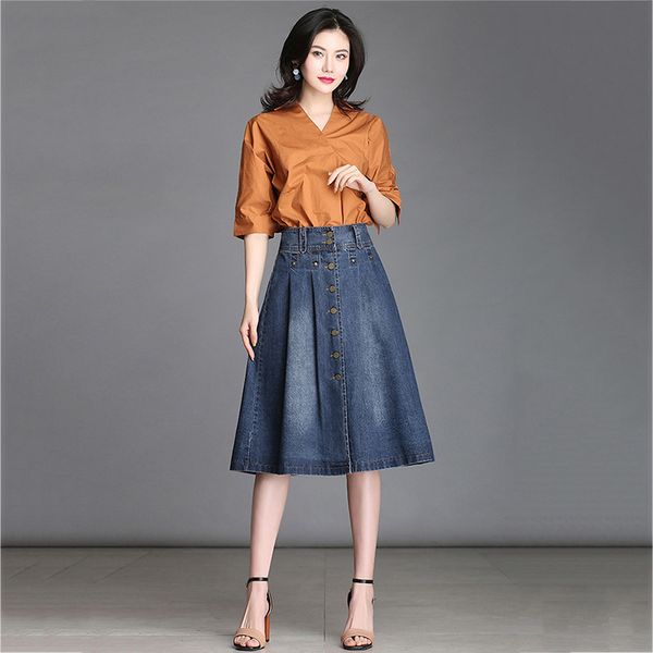 a word skirt high waist denim skirt femme summer 2019 new korean fashion wild slim midi women's clothes, Black
a word skirt high waist denim skirt femme summer 2019 new korean fashion wild slim midi women's clothes, Black