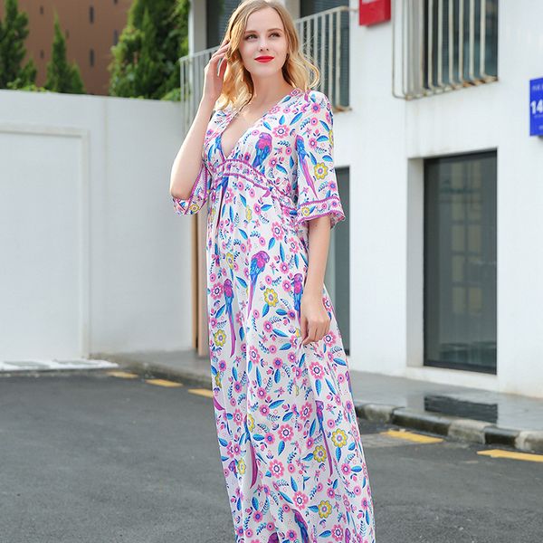 new women's casual dress fashion v-neck backless bat sleeve long skirt high waist cotton print dresses, Black;gray
new women's casual dress fashion v-neck backless bat sleeve long skirt high waist cotton print dresses, Black;gray