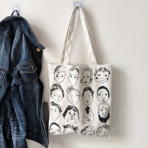 new fashion women canvas printing art reusable shoulder bags handle shopping bags shoulder bolsa de compras
new fashion women canvas printing art reusable shoulder bags handle shopping bags shoulder bolsa de compras