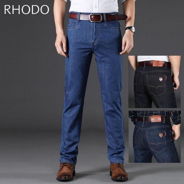 new men`s high waist pure colour classic straight smart casual denim pants stretch standard business jeans trousers 28-40, Black
new men`s high waist pure colour classic straight smart casual denim pants stretch standard business jeans trousers 28-40, Black