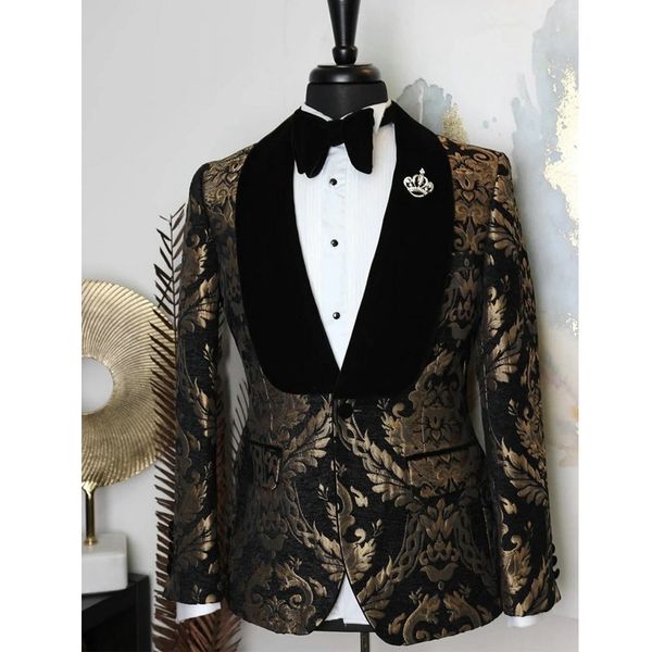 floral prom men suits for wedding shawl lapel 2 piece custom groom tuxedos 2020 man fashion clothes set blazer with black pants, White;black
floral prom men suits for wedding shawl lapel 2 piece custom groom tuxedos 2020 man fashion clothes set blazer with black pants, White;black