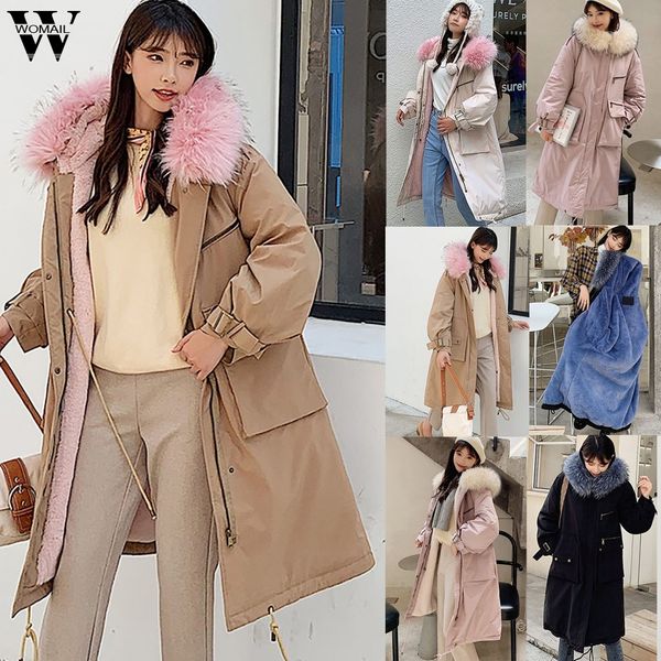 womail women parkas 2019 fashion winter jacket coat faux fur hooded warm long parkas coat large fur collar plus size outerwear, Black
womail women parkas 2019 fashion winter jacket coat faux fur hooded warm long parkas coat large fur collar plus size outerwear, Black