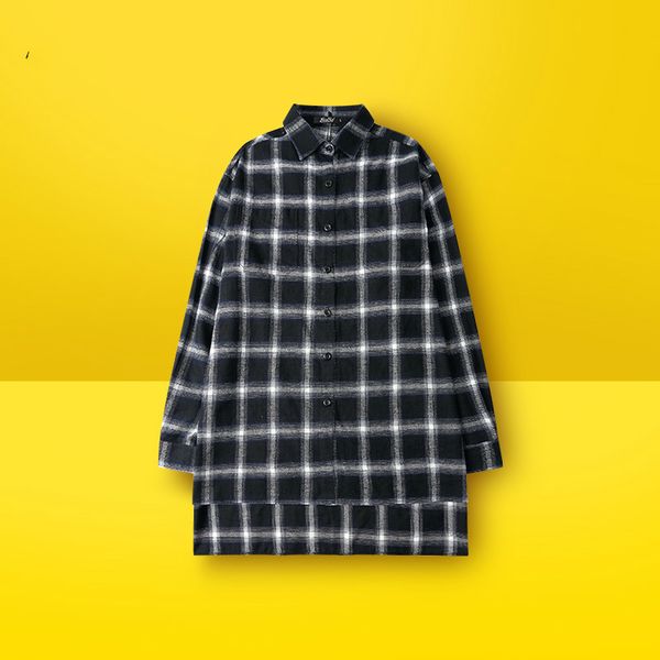 ulzzang europe and america simple high street oversize loose plaid retro long sleeve shirt male couple casual shirts 50cs, White;black
ulzzang europe and america simple high street oversize loose plaid retro long sleeve shirt male couple casual shirts 50cs, White;black
