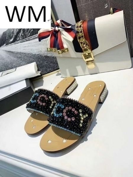 duping520 fashion drilled pearl sandals with thick heels casual handmade walking tennis sandals slippers mules slides thongs, Black
duping520 fashion drilled pearl sandals with thick heels casual handmade walking tennis sandals slippers mules slides thongs, Black