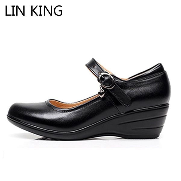 lin king classic wedges women pumps med heel platform shoes comfortable office career work shoes black single for mother
lin king classic wedges women pumps med heel platform shoes comfortable office career work shoes black single for mother