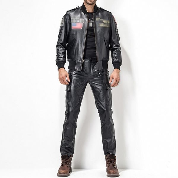 2020 new pantalones de hombre calcas plus size 29-35 fashion leather pants motorcycle pants men genuine leather straight, Black
2020 new pantalones de hombre calcas plus size 29-35 fashion leather pants motorcycle pants men genuine leather straight, Black