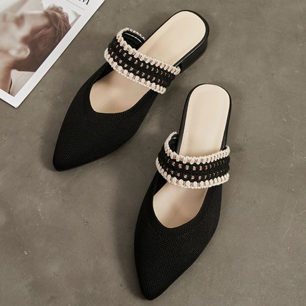 women slides 2019 fashion casual slip on pointed toe square heels outdoor chinelos mulher pantuflas mujer chausson femme, Black
women slides 2019 fashion casual slip on pointed toe square heels outdoor chinelos mulher pantuflas mujer chausson femme, Black