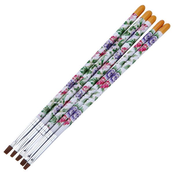 monja 5pcs floral pattern manicure flat french painting brush pen manicure tool kit, Silver
monja 5pcs floral pattern manicure flat french painting brush pen manicure tool kit, Silver