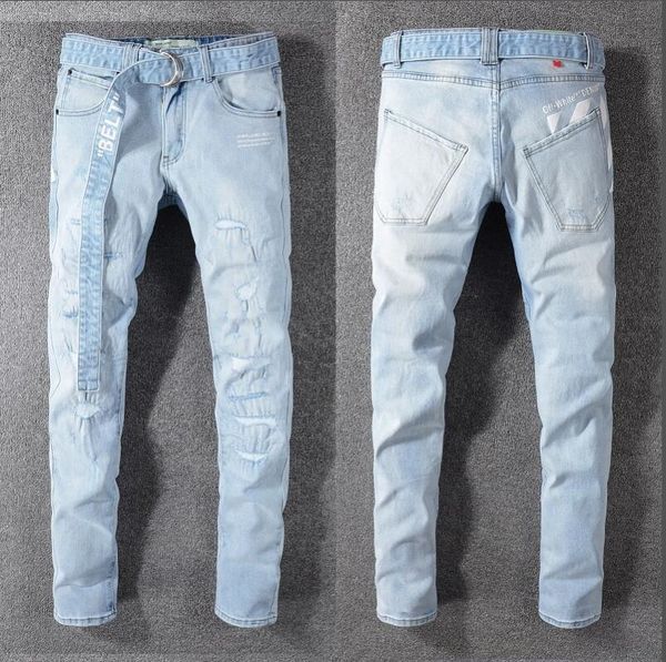 2020 wholesale destruction men's slim jeans straight motorcycle skinny jeans casual pants men's ripped jeans size 28-40 10, Blue
2020 wholesale destruction men's slim jeans straight motorcycle skinny jeans casual pants men's ripped jeans size 28-40 10, Blue