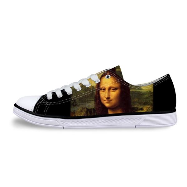men casual painting art print shoes male lace-up vulcanized low-canvas shoe flats for boys leonardo da vinci master pieces, Black
men casual painting art print shoes male lace-up vulcanized low-canvas shoe flats for boys leonardo da vinci master pieces, Black