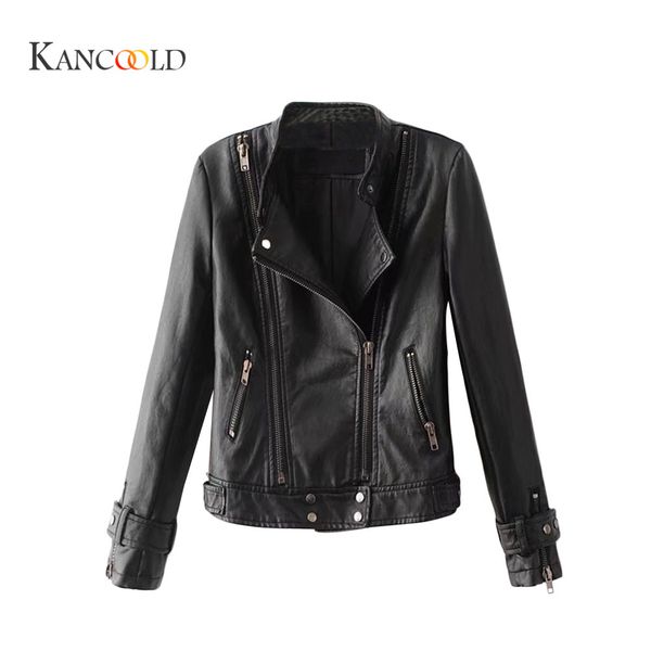 kancoold zipper pu leather coat jacket women short white moto jacket zipper classic basic winter women outwear coat sep26, Black
kancoold zipper pu leather coat jacket women short white moto jacket zipper classic basic winter women outwear coat sep26, Black
