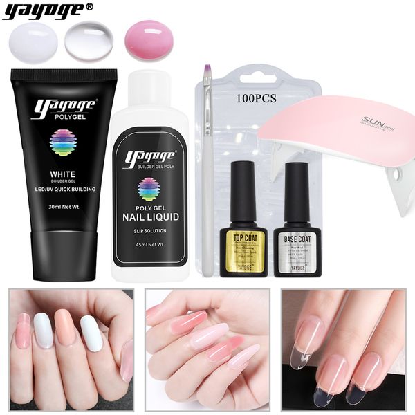 yayoge 30ml poly gel nail kit with lamp for gel extension uv nail polish builder tips poly extension kits polygel, Red;pink
yayoge 30ml poly gel nail kit with lamp for gel extension uv nail polish builder tips poly extension kits polygel, Red;pink